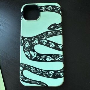 iPhone 14 Plus tough case iphone case snake vine green